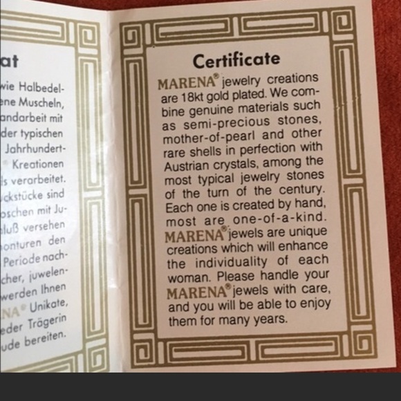 Vtg Marena Handmade W. German Demi Parure - Picture 2 of 16